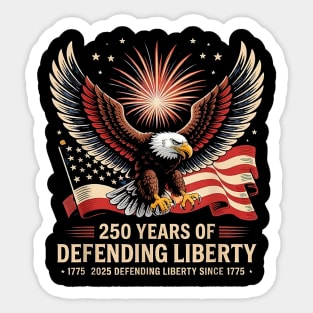 Patriotic USA Army Us Military Parade 250th anniversary 2025 Sticker